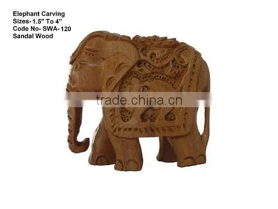 Sandalwood Carving Elephant/carving Crafts in Sandalwood