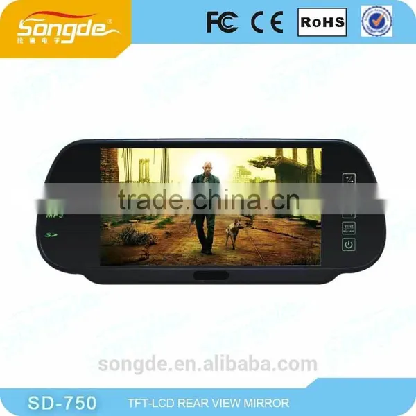 7"Car Rearview Mirror Monitor 7 Inch High Resolution Rearview Monitor for Reverse Rearview photo-2