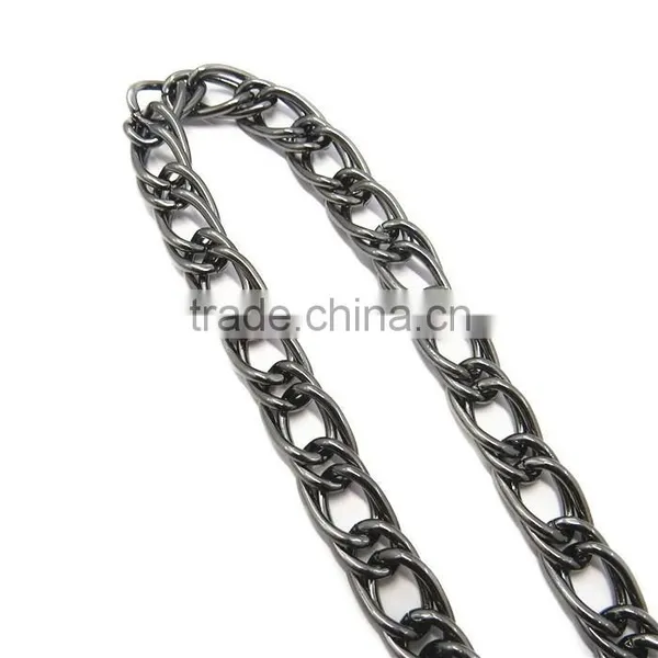 Manufacture Decorative Metal Black Double Link Chain photo-2