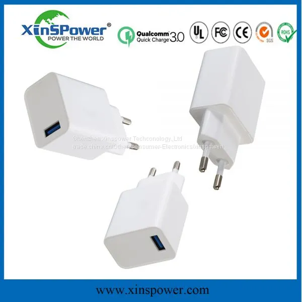 Hot Sale QC3.0 EU Plug Wall USB Charger for Phone photo-5