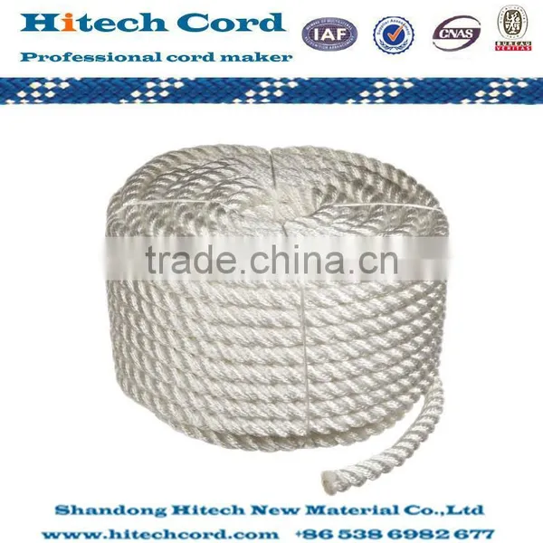 White Color 5mm 3 Strand or 4 Strand Twisted Nylon Rope From Manufacture photo-2