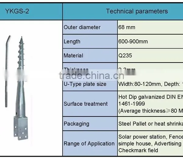 Carbon Steel Ground Screw Anchor For Fence photo-5