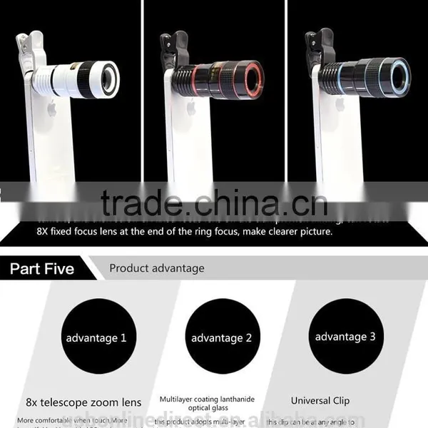 Popular New Products Shutterbug Necessary 8X Zoom Mobile Phone Telescope Lens photo-5