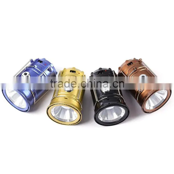 Black Super Bright Lightweight 7-LED Rechargeable Camping Lantern Torch Flashlight for Camping Hiking Cycling photo-2
