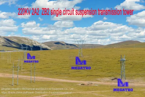 MEGATRO 220KV 2A2 ZB2 Single Circuit Suspension Transmission Tower photo-2
