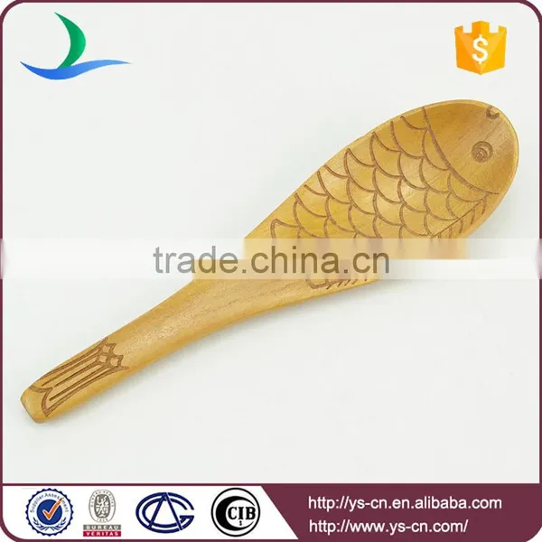 Fish Shape Personalized Japanese Wooden Baby Rice Spoon photo-2
