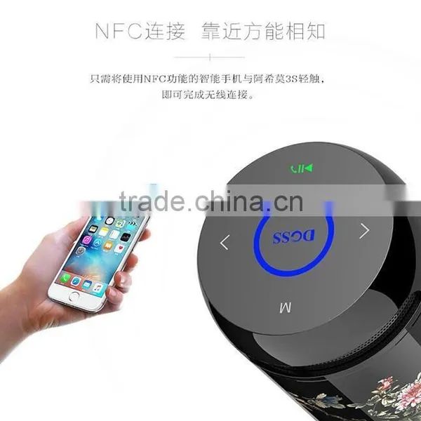 Newest Arrival Ceramic Design Portable Bluetooth Speaker With QI Wireless Charger Bottom/TFCard/Remote Control Bluetooth Speaker photo-6
