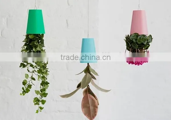 Interior Decoration Suspension Sky Upside Down Holder Pot Hanging Planter photo-3