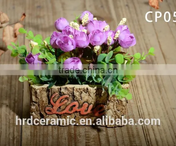 Outdoor Cement Plant Pot for Home and Garden Decoration photo-3