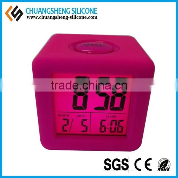 Candy Color Lovely Shape Alarm Clock, Square Shaped Clock, Cube Alarm Clock photo-3