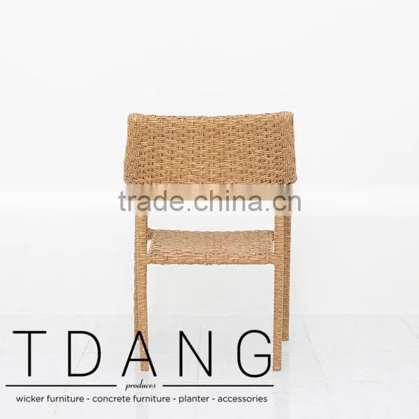 Latte Wicker Dining Chair - Garden Furniture Outdoor - Poly Rattan Furniture photo-4