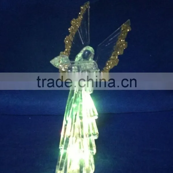 Artificial Plastic PS LED Angels Figurines Decorative photo-5