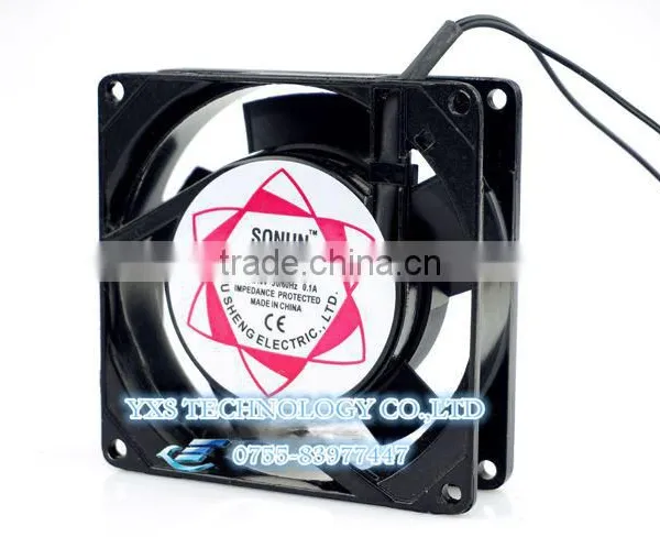 90x90x25mm 220V AC 0.1A 15 / 17W SF9225AT 2092HBL Axial Cooling Fan With Grill Free!! photo-2
