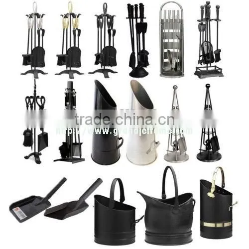 Fireplace Accessory Metal Black Coal Bucket photo-6