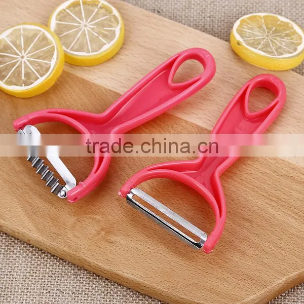 Plastic Handle Good Quality Stainless Steel Vegetable and Fruit Peeler photo-4