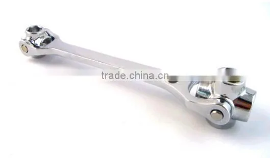 8 IN 1 40Cr Flexible Head Combination Dog Bone Wrench &adjustable Wrench&allen Wrench Set photo-2