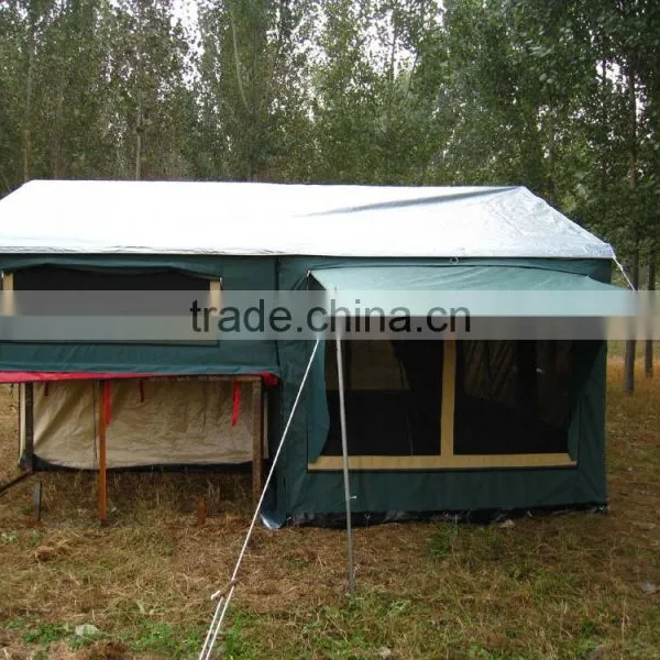 Extra Large Canvas Folding Camping Trailer Tents for Sale Factory Direct Selling photo-3