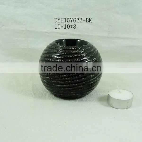 Round Ceramic Candle Holders Chirstmas Decorations photo-4