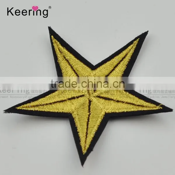 Star Small Embroidery Patches Epaulet Badge for Garment Accessory WEFA-028 photo-2