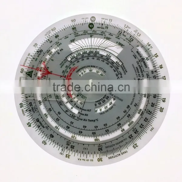 CYA Brand Plastic Round Flight Calculation Wheel Aviation Plotter for Pilot Training One Pcs per Leather Bag Packing #E6B-Circ photo-3