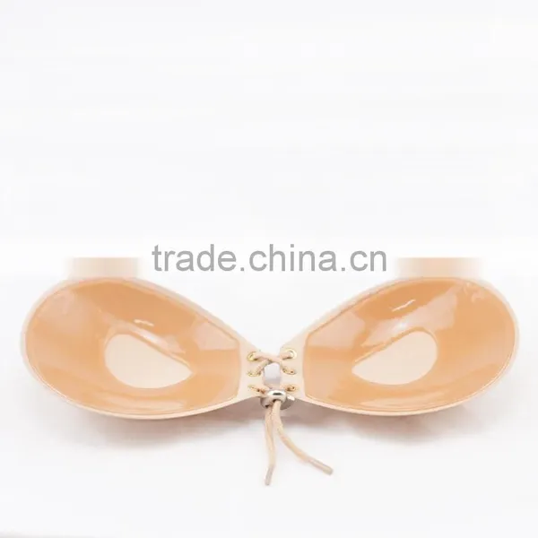 Sexy Big Breast Girls New Fashion Push up Invisible Silicone Bra photo-6