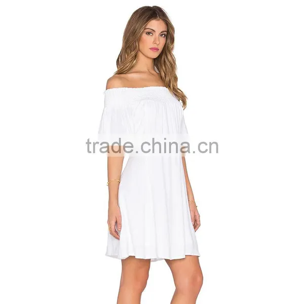 Good Quality Silk Chiffon Dress Patterns Ladies White Backless Short Dress photo-2