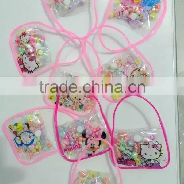 Diy Handmade Acrylic Beaded Set With Custom Logo Bags Pack Early Educational Loose Beads Bags Set for Children Gifts photo-3