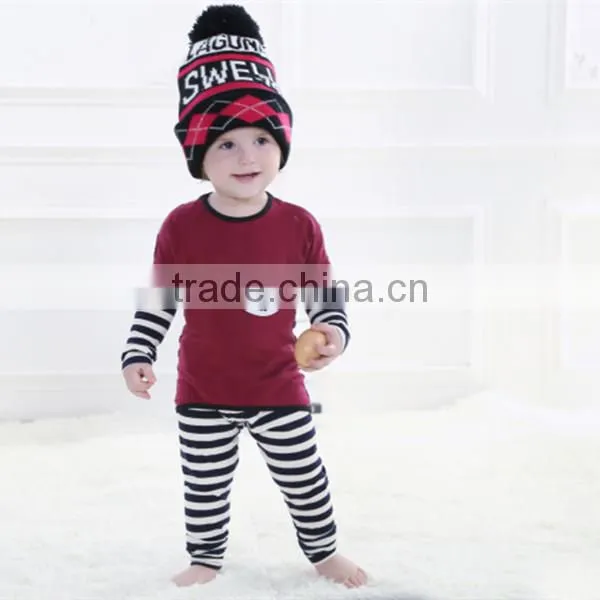 Letters Knitted Baby Hats Of 100% Acrylic With A Pompom From China photo-5