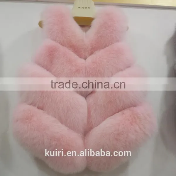 Brand Design 2016 New High-quality Long Fox Fur Vest Female Autumn and Winter Fashion New Factory Price of Luxury Fur Coat photo-4