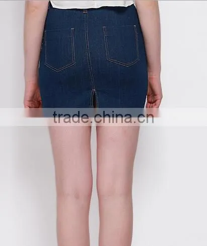 EY1826D 2016 Bodycon High Waist Sexy Mini Skirts Denim Clothes Wholesale photo-3