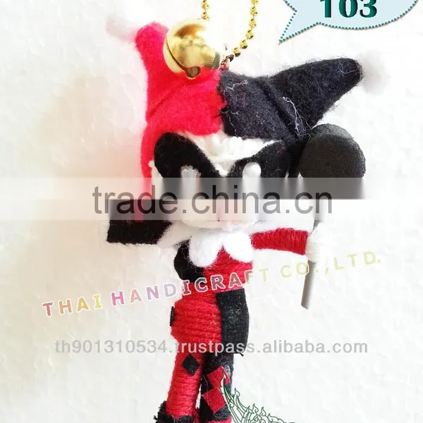 Handmade Keychains Keyrings Voodoo Doll String Accessories Bag Gifts