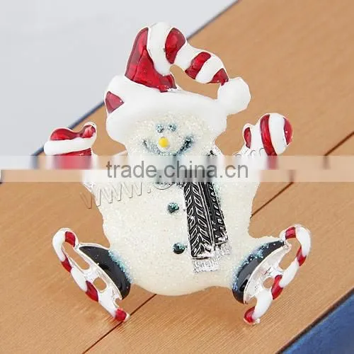 Christmas Jewelry Brooch Zinc Alloy Snowman Gift Christmas Jewelry Brooch photo-2