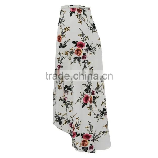 Fashion Summer Flower Printed Women Maxi Skirt for Wholesale 2017 photo-3