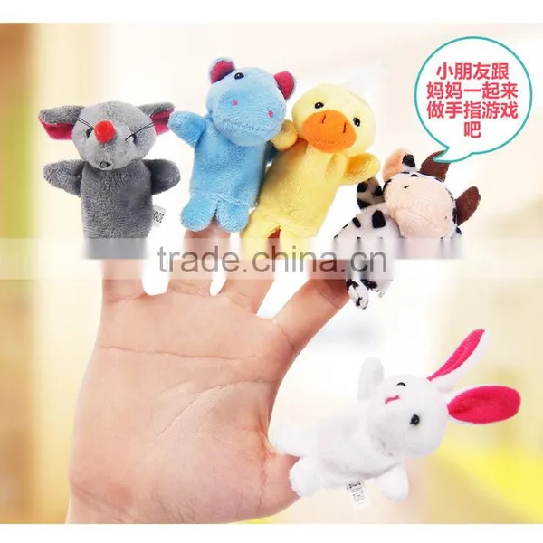 Plush Animal Soft Fabric Baby Funny Finger Puppet Toy photo-2
