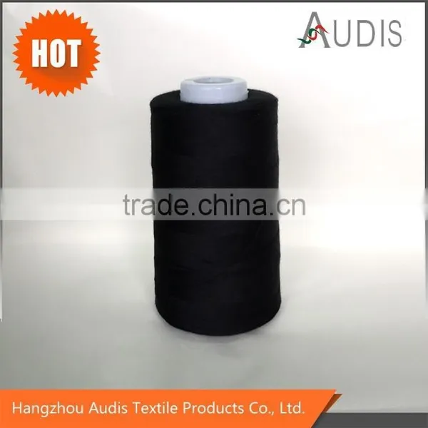 Spun Polyester Sewing Thread Black Dark Color 402, 40/2, 40S/2