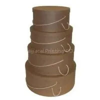 Diversified Latest Designs Brown Paperboard Round Gift Box