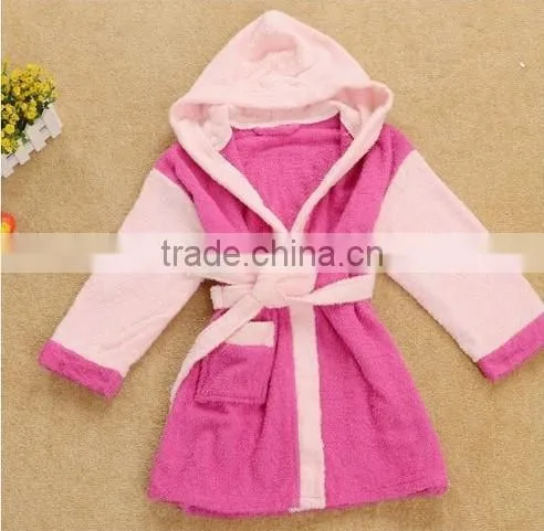 100% Cotton Eco-friendly Hooded Children Bathrobes,kids Hooded Bathrobe,children Hooded Bathrobes photo-4