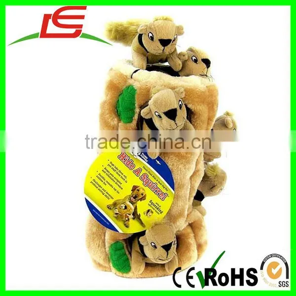 China Suppliers Plush Puppies Doll Hide A Squirrel for Dog Toy photo-2