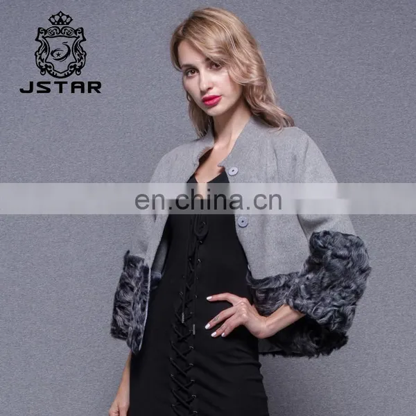 Hot Sale Factory Directly Women Grey Cashmere Coats photo-4