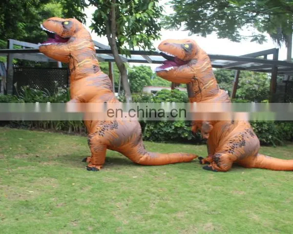 HI High Quality Water Proof Woven Dacron Walking T-rex Inflatable Dragon Costume photo-2