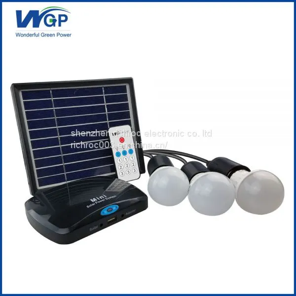 2017 Trending Products Mini Solar Cell Price With 3pcs 3w Led Light photo-5