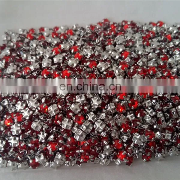 Wholesale Ss16 Light Siam Rhinestones With Claw Settings photo-3