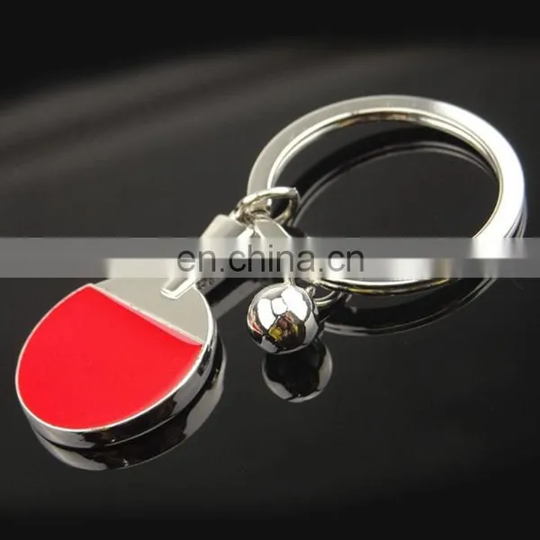 OEM Hot Sale Amazing Zinc Alloy Table Tennis Keychain photo-2