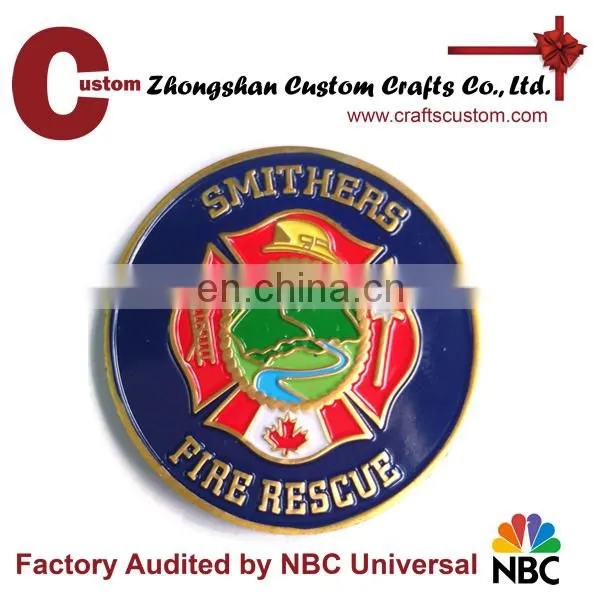Custom 3D Logo Gold Plated Cloisonne Commemorative Challenge Coin photo-4