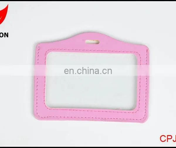 Factory Supply Good Quality Leather Name ID Card Holder photo-6