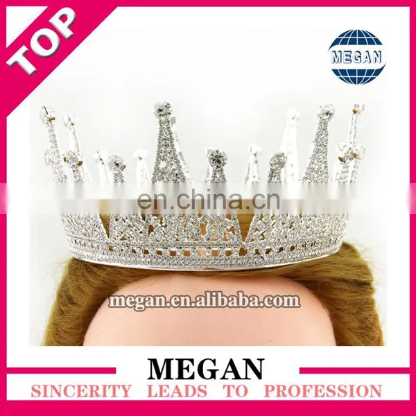 Hair Accessories Ladies Rhinestone Princess Crown Bridal Crystal Tiara Crown photo-5