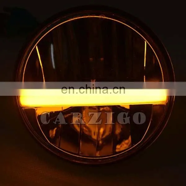 2017 Hot Sale Fashion LED Head Light With White/Amber Angel Eye Hi/lo Beam Head Lamps photo-5