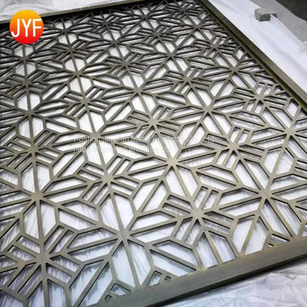 Foshan Factory Custom Design Home Room Partition Decorative Metal Grille Panels photo-5