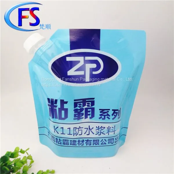 Customized Production of 1-5l Building Material Glue Composite Packaging Bags,Free-standing Suction Nozzle BAG IN BOX