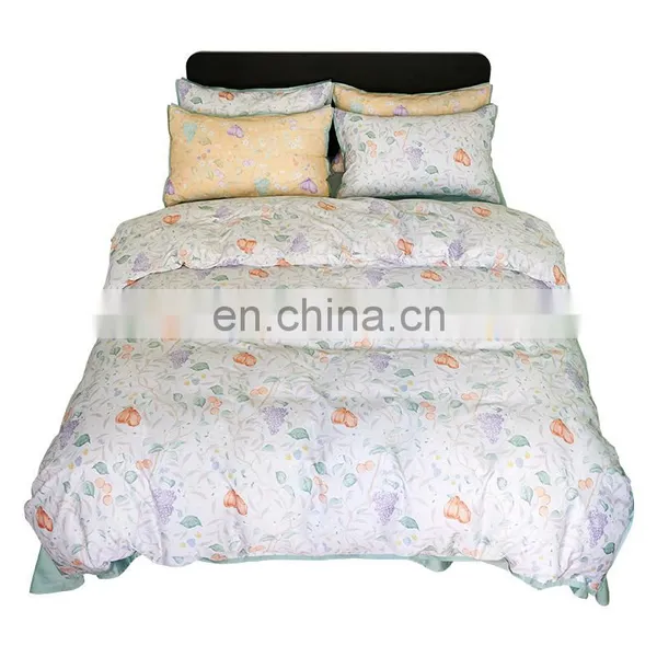 RAWHOUSE Amazon 60s Home Use Bedding Set Luxury Bedding 100% Cotton Set Bed Sheet Pillowcase